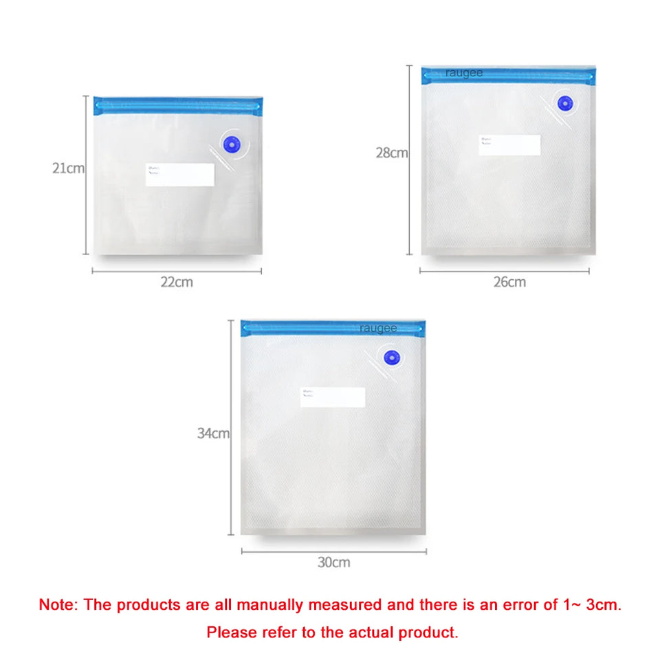 Electric Vacuum Sealer Pump Rechargeable Portable Sealing Machine Air Pump with Reusable Vacuum Sealer Bags Food Packaging Bag