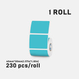 Colorful Label Thermal Paper Sticker For SINMARK Portable Printer P15 Waterproof Self-Adhesive Label Paper
