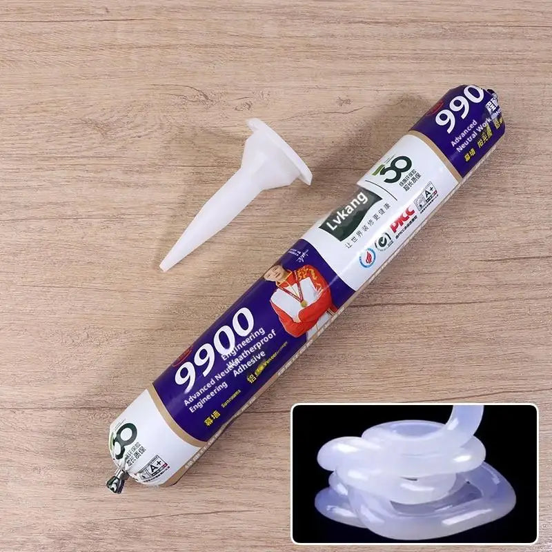 Silicone Adhesive Waterproof Sealant Door And Window Edge Sealing Glass Adhesive Weatherproof Fast-drying Transparent