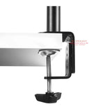 800mm DL-T902-180 Desktop Stand Full Motion 360 Degree steel Monitor Holder 10"-27" clamp base Monitor Mount Arm Load 11kg