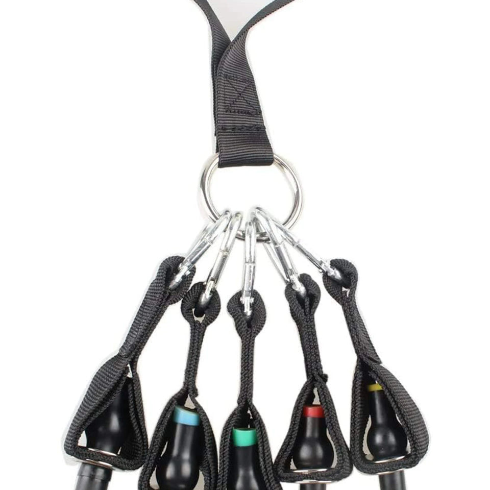 Gym Handles Ankle Straps Tricep Rope Carabiners Set Home Gym Cable Machine Attachments Accessories Exercise Equipment