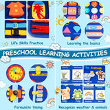 Busy Board Toys for Toddler, Preschool Educational Toy for Learning Fine Motor Skills, Ideal Christmas Birthday Gifts