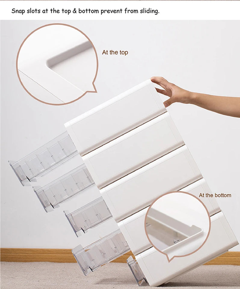 Organization Storage Clothing Closet Organizer System Containers Transparent Storage Box With Compartments