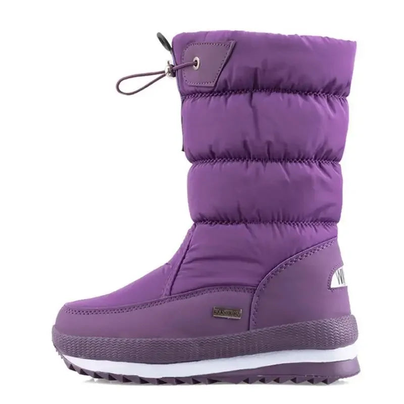 Women Snow Boots Platform Winter Boots Thick Plush Waterproof Non-slip Boots Fashion Women Winter Shoes Warm Fur Botas mujer