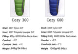 Kamperbox Sleeping Bag Winter Cold Down Sleeping Bag Camping Equipment Down Slippers Lightweight Sleeping Bag