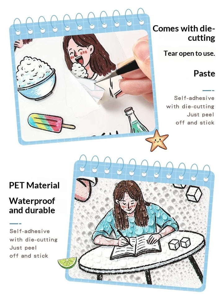 JIANWU Good Collection Book Series Vintage Life Character Landscape Material Collage PET Sticker Creative DIY Journal Stationery