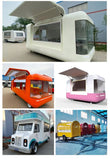 Standard Vending Food Kiosk Truck Outdoor Mobile Fast Food Carts Kiosk Popsicle Ice Cream Vending Carts Hot Dog Food Trailer
