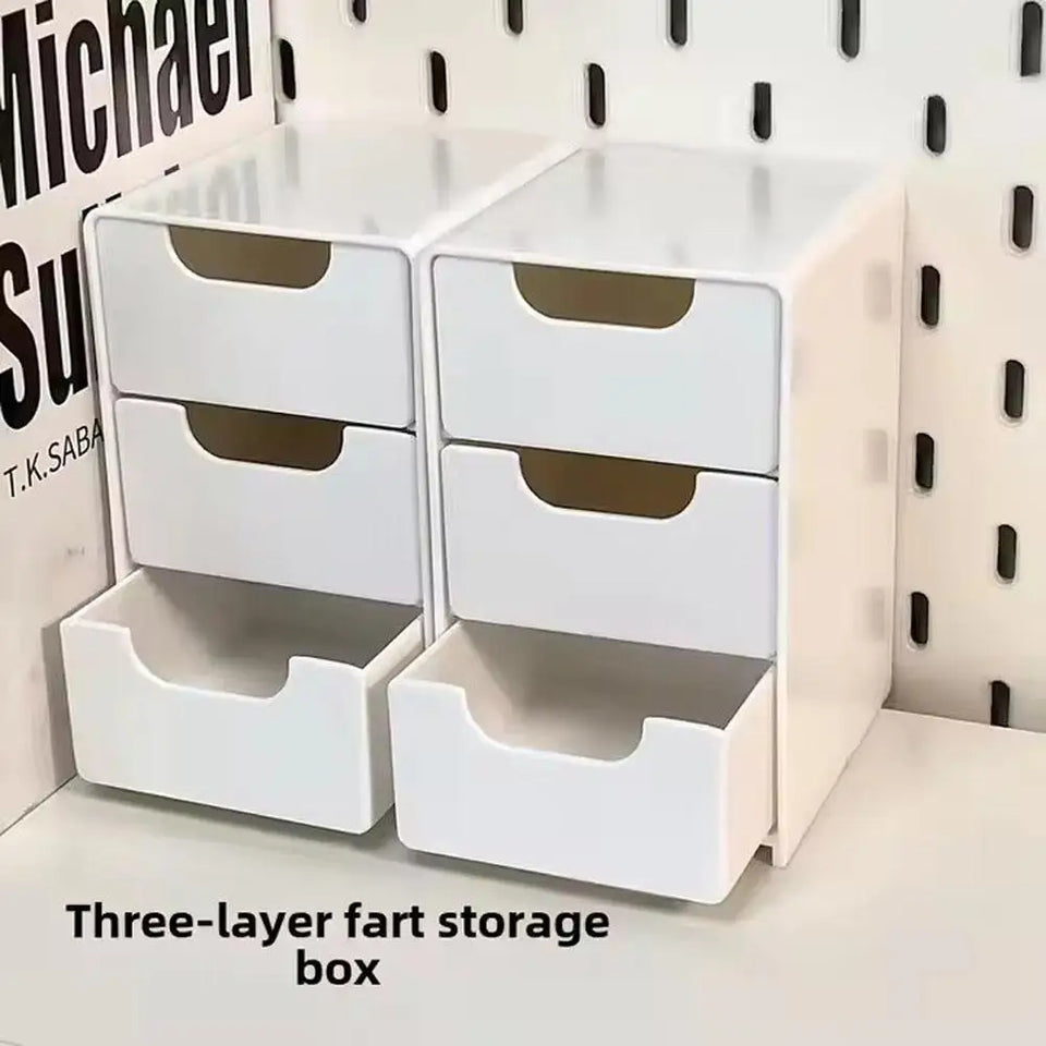 Mini Storage Box Small Drawer Storage Box Layered Grid Drawer Style Storage Box Tier Desk Organizer With Drawers