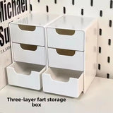 Mini Storage Box Small Drawer Storage Box Layered Grid Drawer Style Storage Box Tier Desk Organizer With Drawers
