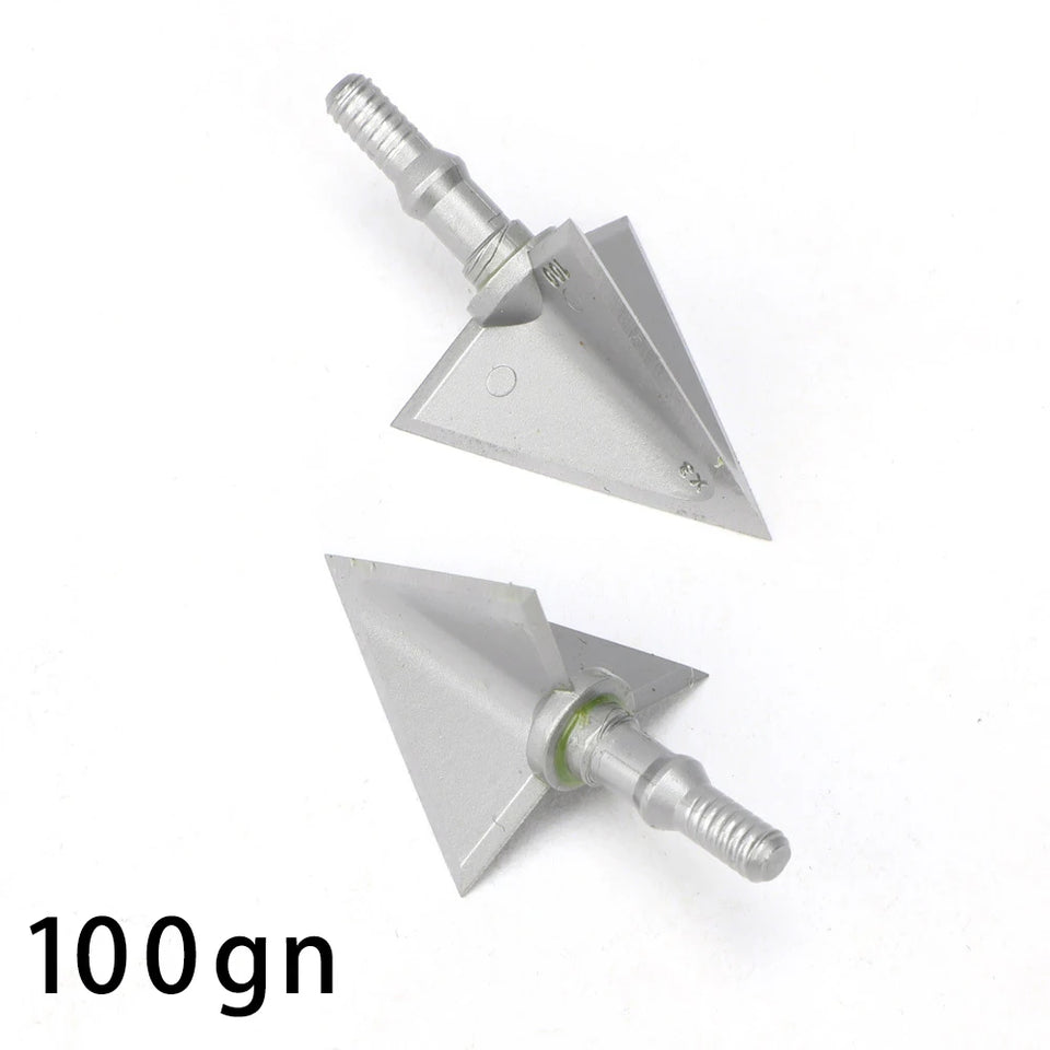3pcs Hunting Broadhead 100gn-150gn ArrowHead Arrows Points for Compound Recurve Traditional Bow Crossbow Hunting Archery Outdoor