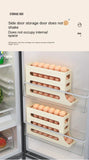 Refrigerator Egg Storage Box 4 Layers Automatic Rolling Egg Holder Kitchen Refrigerator Egg Dispenser Fridge Organizer