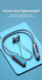 VIKEFON Wireless Earphones 5.3 Neckband Headphones Gaming LED Display Stereo Sports Headset Halter Waterproof Magnetic Earbuds