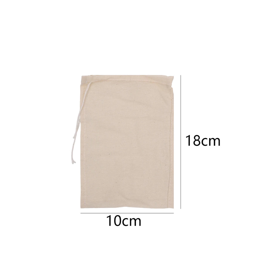 Cotton Strainer Bag Soy Milk Wine Filter Bags Nut Yogurt Clothbags Tea Coffee Juice Filter Net Reusable Kitchen Strainers Mesh