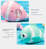 Hot sellingBaby Bath Toys Cute Swimming Fish Cartoon Animal Floating Wind Up Toys Water Game Classic Clockwork Toys For Toddlers