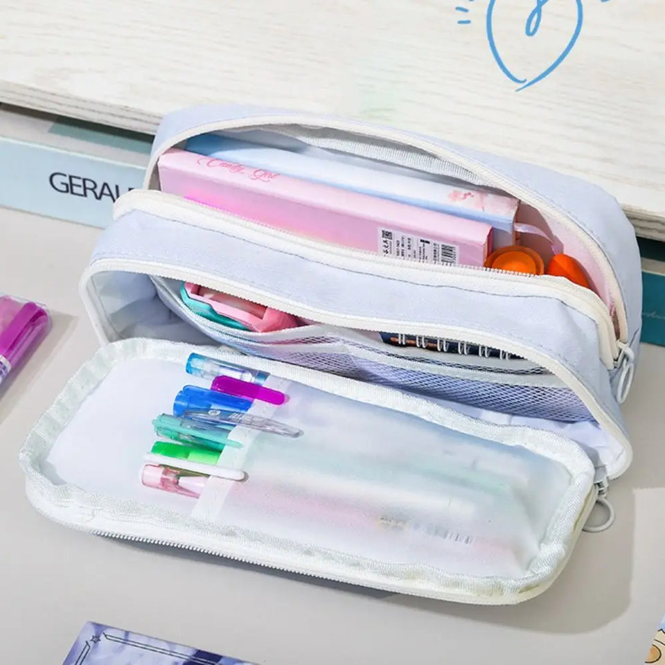 High Quality Nine Layer Pen Bag Large Capacity Multifunctional Pencil Case Dirt-proof Stationery Organizer Students