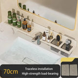 Washroom Faucet Sink Wall-mounted Punch-free Organizer In Front Of The Mirror Bathroom Shower Gel Storage Shelf