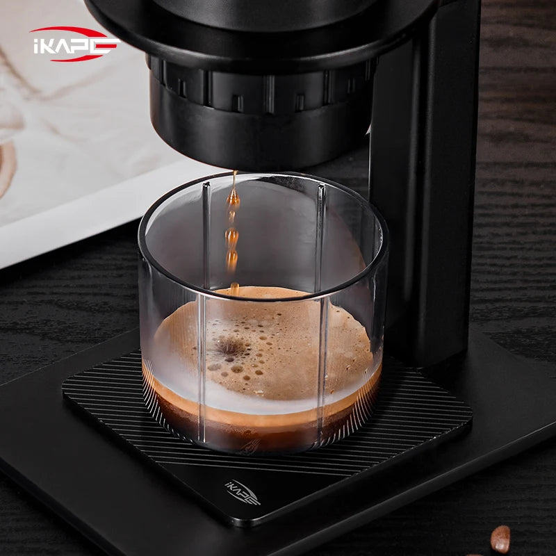 IKAPE Portable Coffee Machine Fit Capsules Ground Coffee Handheld Coffee Maker Manually For Camping Hiking No Heating Function