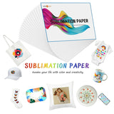 HTVRONT 150 Sheets 8.5 x 11 Inch Sublimation Paper 120g Heat Transfer Paper for Inkjet Printer T-shirt Clothes Printing 21X28cm