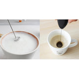 Electric Egg Beater Milk Frother For Coffee Household Kitchen Mini Stainless Steel Coffee Milk Tea Blender