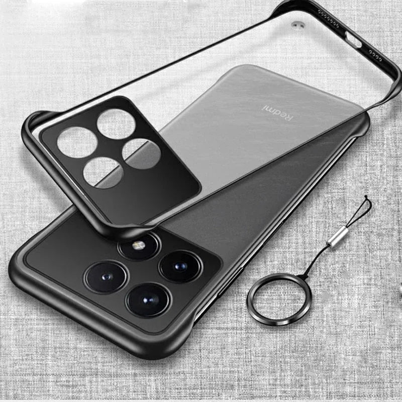 Ultra Thin Matte Frameless Phone Case for POCO X6 Pro F6 Pro F5 X7 Translucent Matte Hard PC Back Cover Shell X6Pro F6Pro F5Pro