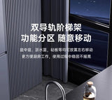 304 Stainless Steel Kitchen Sink, Large Single Sink, Thickened Whale Relief, Digital Display, Washbasin, Washbasin