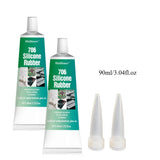 Electronic Waterproof Sealant 706 Silicone Rubber Paste Semi Transparent Insulation Anti Leakage Adhesive Fixing Glue