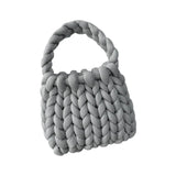 Women Crochet Bag Handbag Woven Chunky Shoulder Bag for Spring Summer,Women Shoulder Bag Handbag Beach Travel Underarm Bag