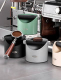 IKAPE Espresso Knock Box , Premium Coffee Knock Box, Space-Saving Coffee Dump Bin, Non-Slip Base for Barista