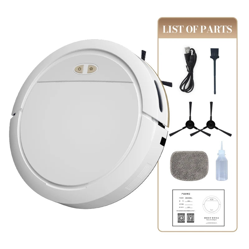 NEW 3 IN 1 Intelligent Vacuum Sweeping Mopping Robot Home Fully Automatic Cleaning Machine APP Control With Water Tank Robot