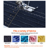 12 Stitches Electric FMSH-505 Sewing Machine Mini Household Sewing Machine with Extension Table US Automatic winding design