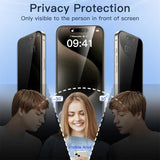Privacy Screen Protector For iPhone 17 Pro Max Anti-Spy Glass For iPhone 16 15 14 13 12 11 Pro Max Privacy Film iPhone 17 Pro