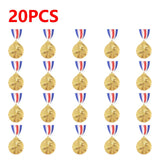 1-30PCS Zinc Alloy Award Medals Gold Silver Bronze Prizes Award Soccer Football Medals for Championship Sports Competition