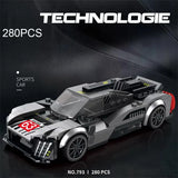 280PCS Sports Car Building Blocks City Racing Assemble Toys  Supercar Model Bricks Desktop Ornaments Children's Holiday Gifts