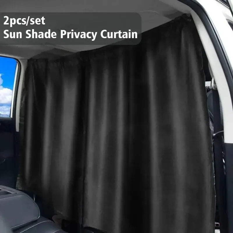 2pcs/set Sun Shade Privacy Curtain Taxi Car Isolation Curtain Partition Protection Curtain Commercial Vehicle car accessories