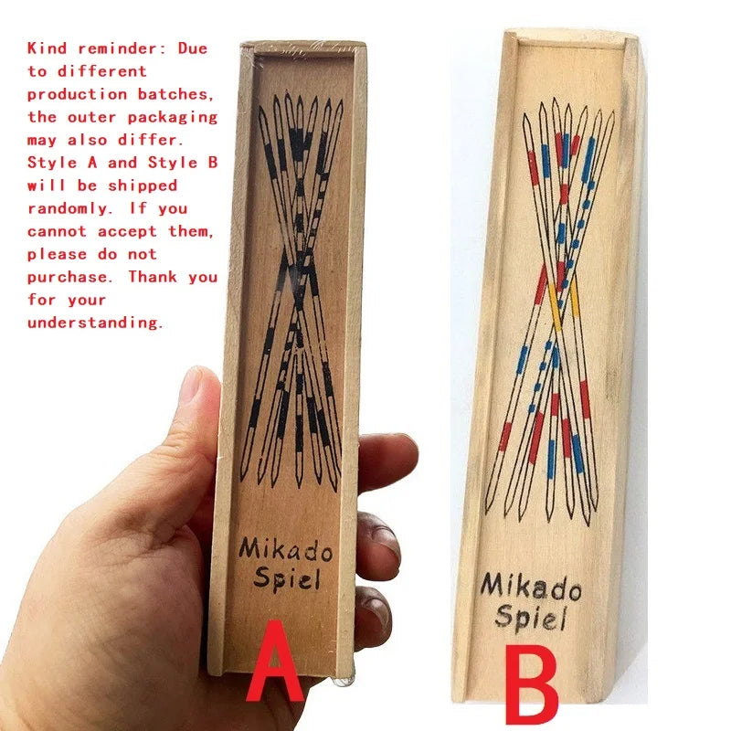 New Wooden Toys Pick Up Sticks Puzzle Game Multiplayer Board Stick Kids Educational Interactive Development Toy for Children