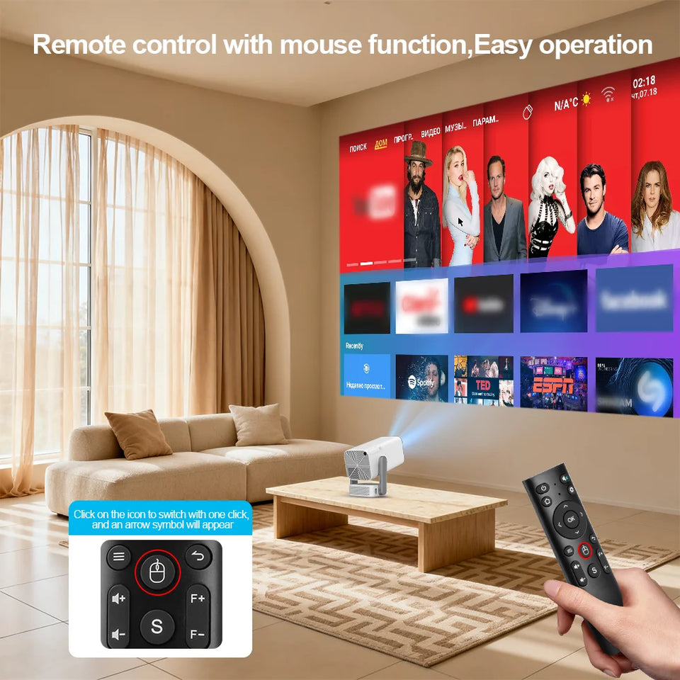 ThundeaL HD Mini Projector TD80 Pro Full HD 1080P 4K Video WIFI Android Portable Projector TD80Pro Home Theater Cinema PK TD80W