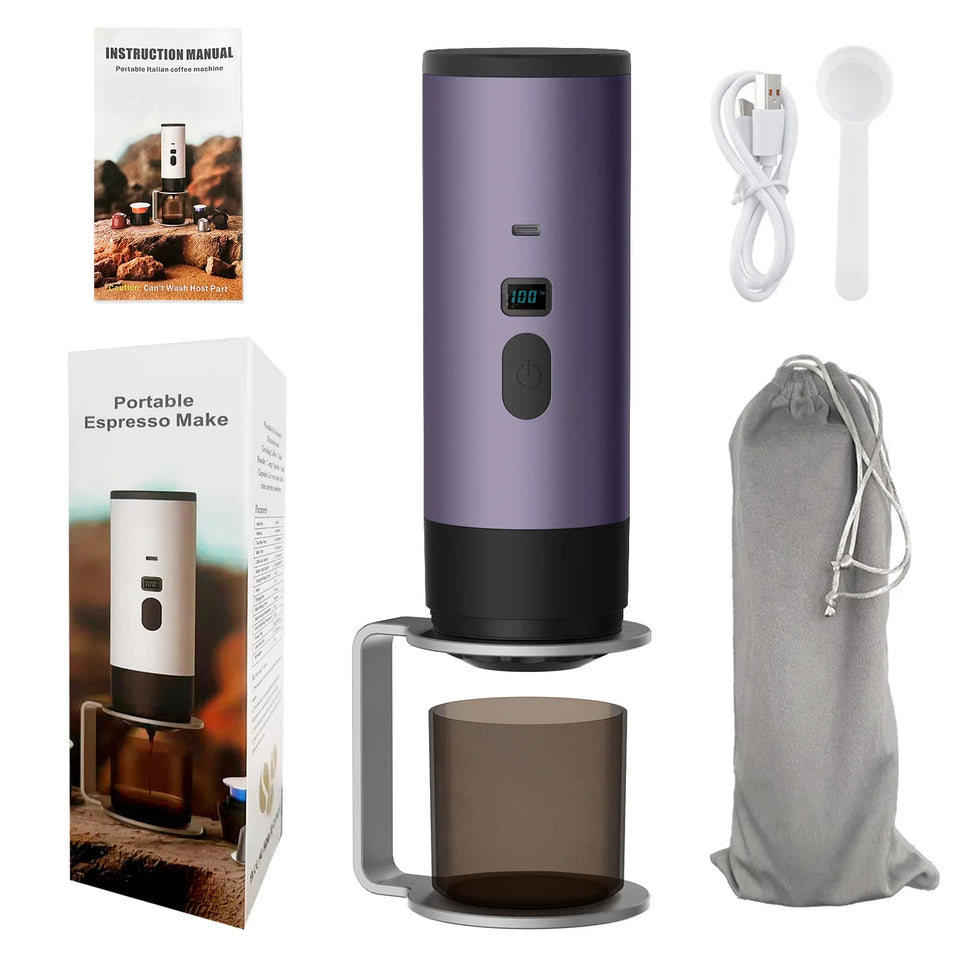 1pcs portable capsule coffee machine Meiyi concentrated electric household small heating pump pressure coffee machine, suitable