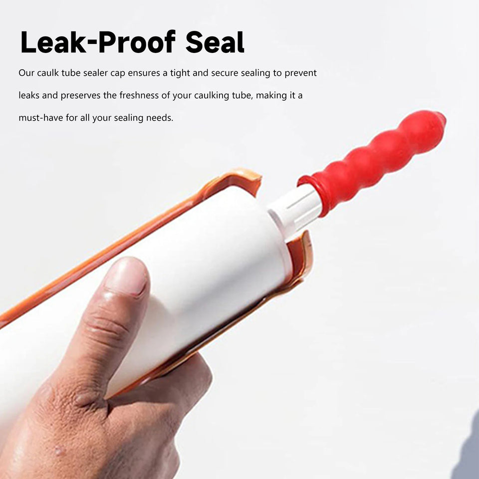Caulking Tube Caps Sealer Glass Covered Latex Material Head Covers for Sealing and Preserving