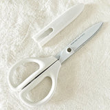 KOKUYO SAXA Curved Scissors for Effortless Cutting Non-stick Fluorine/Titanium Coated Safety Round Tip Portable Safe Craft Tools