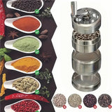 40mm Metal Grinder and Crusher: 4-Layer Hand Crank with Metal Handle - Suitable for Grinding Herbs, Spices, Cinnamon, Ginger