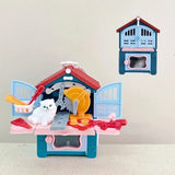 Children's Toys Puppy Cat Scene Playing Toys Merchant Interactive Play House Cute Supermarket Pretend Toys New Year's Day