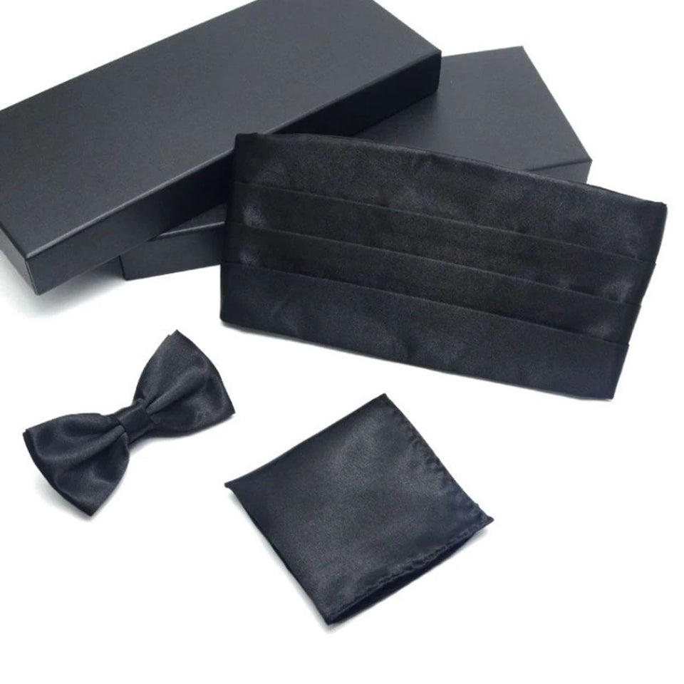 Gentleman Solid Wide Silk Satin Elastic Belly Band Tuxedo Cummerbund Commercial Banquet Model Business  Without Bowtie