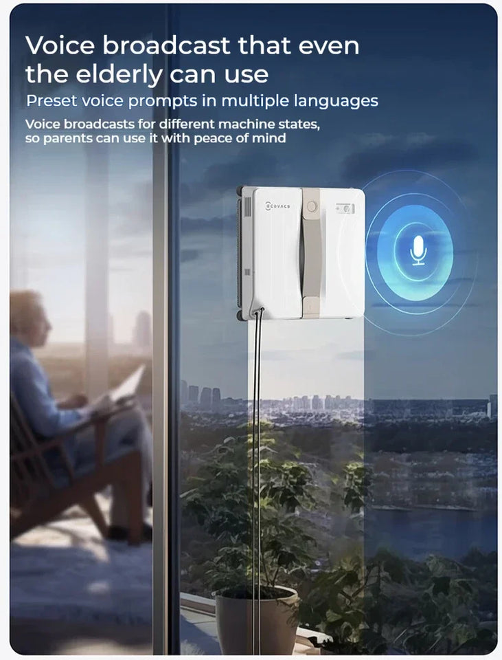 New Original ECOVACS Window Cleaning Machine WINBOT AIR MINI Window Cleaning Robot 8000Pa Glass Vacuum Cleaner