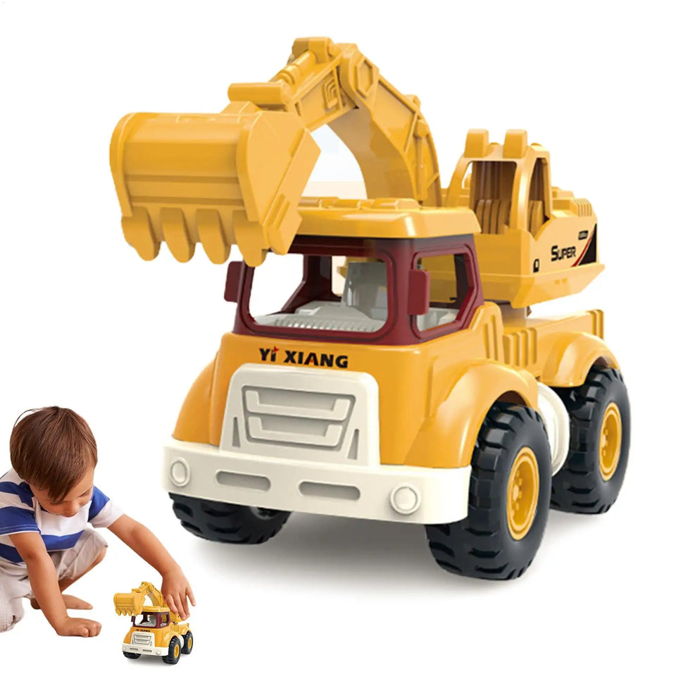 Excavator Toys for Boys Kids Construction Trucks Stable Construction Vehicle Toys Funny Engineering Truck Toy for Children Play