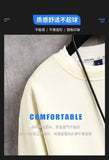 Japan Cartoon Men's Sweatshirt Hoodies Autumn Cats Printed Long Sleeve T-shirt Fashion Men's Clothing Khaki O Neck Harajuku Top