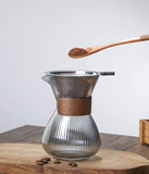 Hand Brewed Glass Coffee Sharing Pot Barista Tools Household Filter Coffee Pot Set Coffeeware Teaware Coffe Accessories