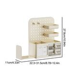1 Pcs Desktop Perforated Board Storage Box Stationery Sorting Rack Desk Office Cosmetics Storage Rack Pen Holder