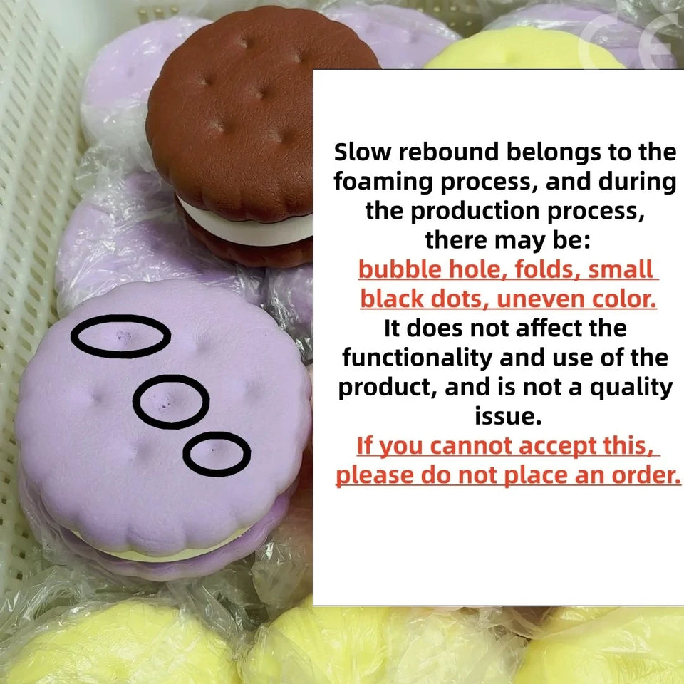 Squishy Simulated Cake Squeeze Toy Stress Relief Slow Rising Sensory Fidget for Anxiety ADHD Autism Gifts Kids Adults ASMR Fun