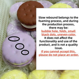 Squishy Simulated Cake Squeeze Toy Stress Relief Slow Rising Sensory Fidget for Anxiety ADHD Autism Gifts Kids Adults ASMR Fun