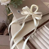 Fashion Black Bow Ribbon Hair Claw Clips Women Temperament Elegant Hairpin Princess Headdress Grab Clip Girls Hair Accessories